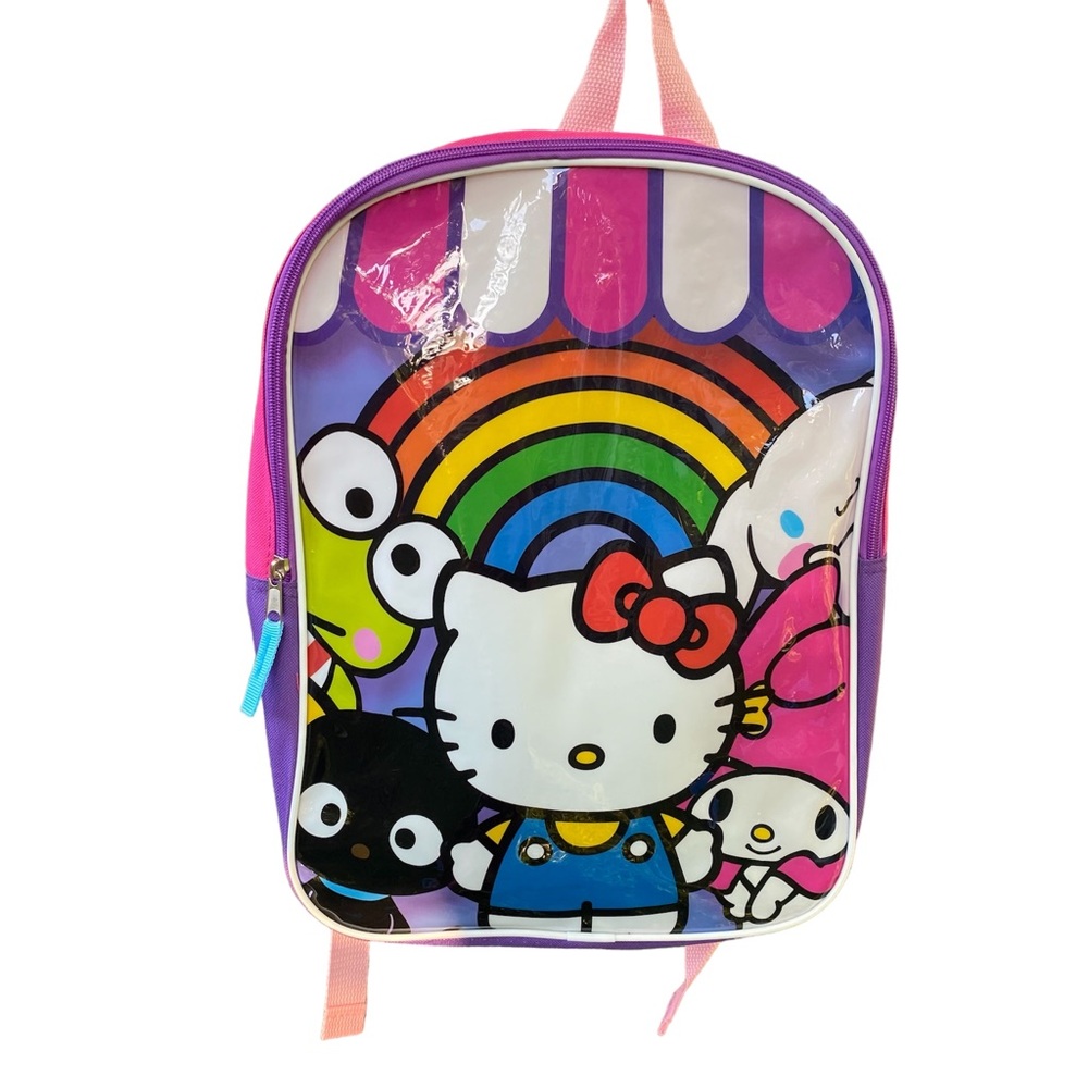 Sanrio Hello Kitty And Friends Group Pink Back Go School Backpack